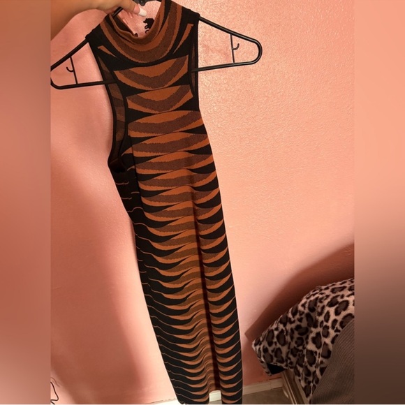 Fashion Nova Dresses & Skirts - Stylish Black and Brown Sleeveless Dress